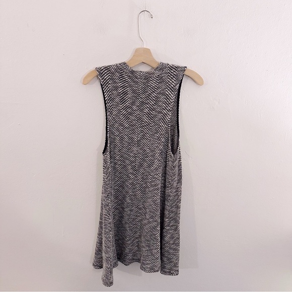 Allison Joy Houndstooth Sleeveless Mini Dress Black and White - Picture 5 of 5